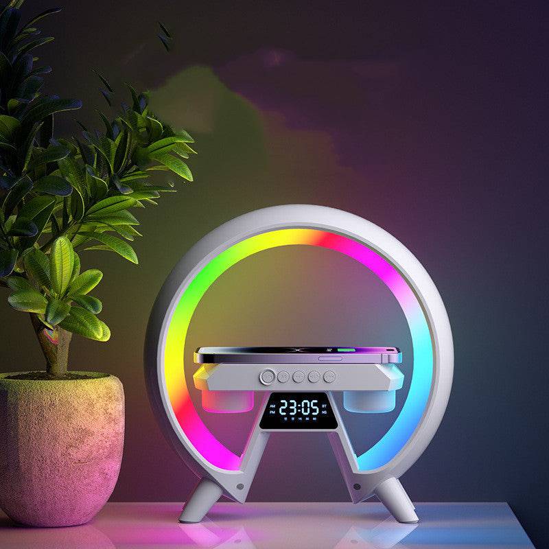 wireless charger night light clock