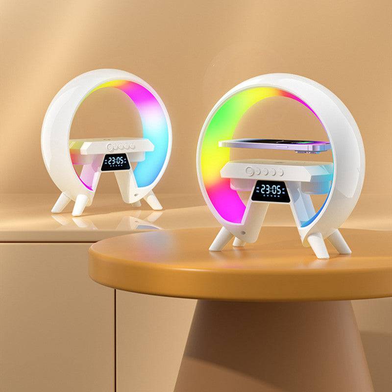 wireless charger night light clock