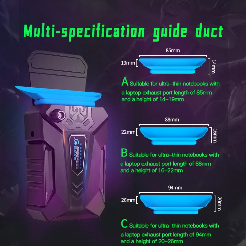 Laptop External Extracting Cooling Fan - M.Tech Access