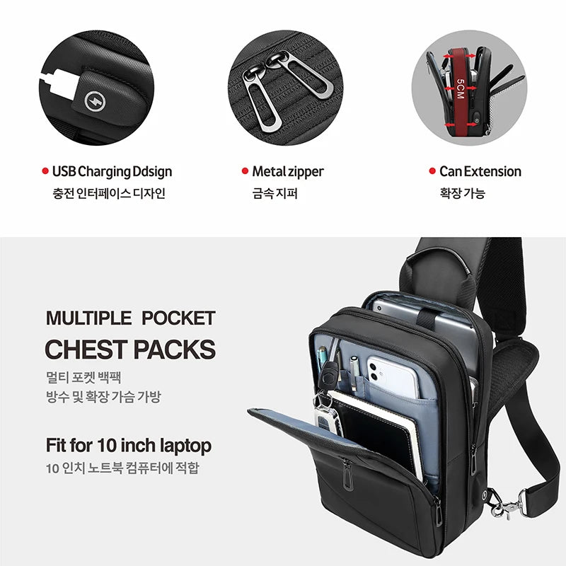 Multi Pocket Expandable Laptop Backpack - M.Tech Access