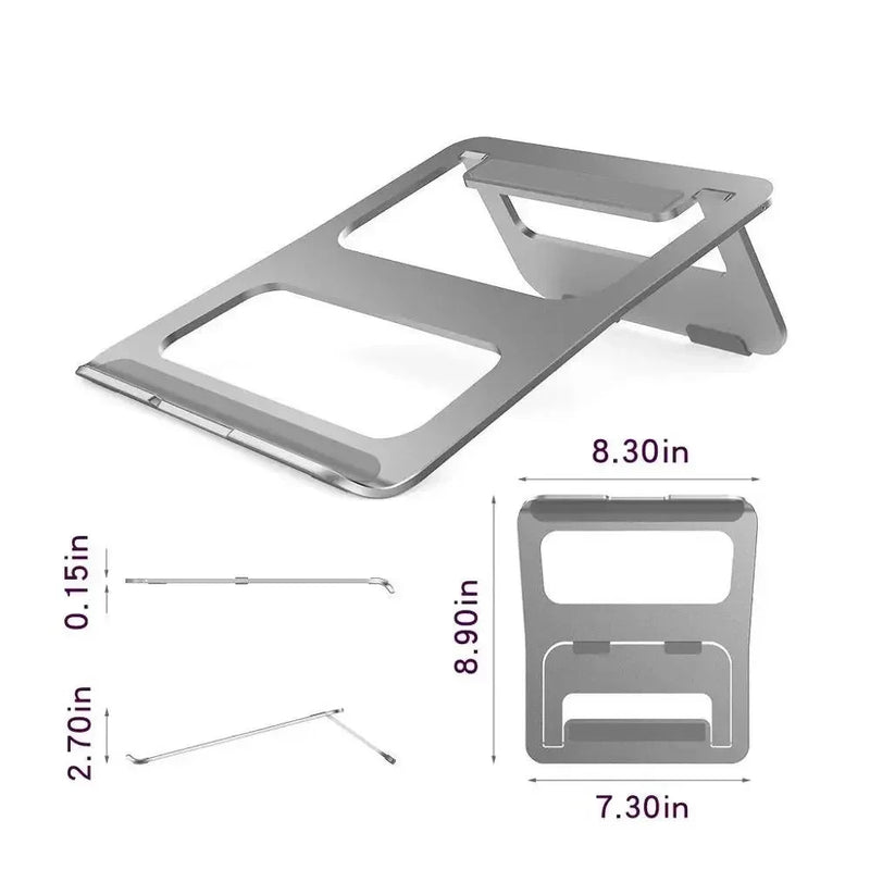 Aluminum Laptop Anti Skid Stand - M.Tech Access