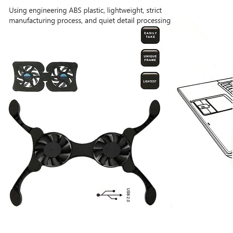 Foldable Laptop Cooling Pad - M.Tech Access