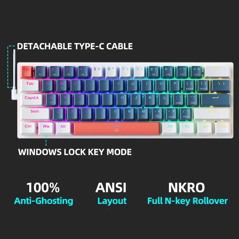 K500-B61 Mini Mechanical Keyboard - M.Tech Access