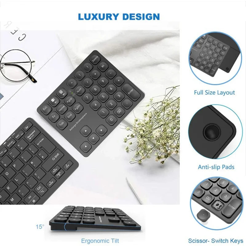 36 Keys Dual Bluetooth Numeric Keypad - M.Tech Access