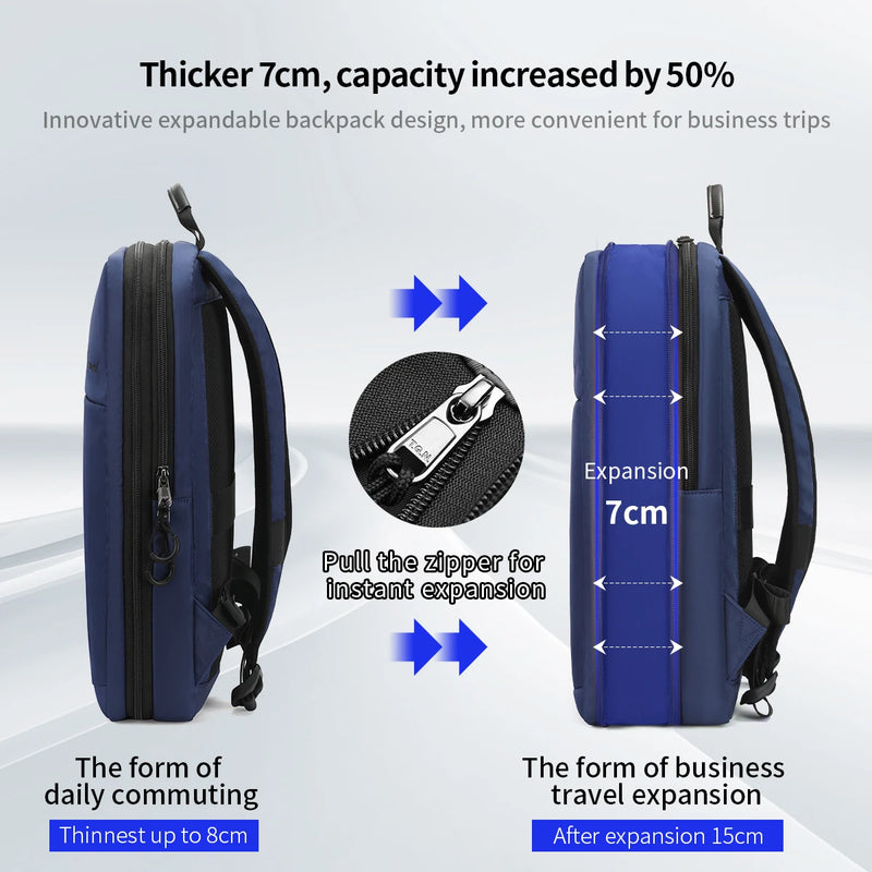 Expandable Travel Laptop Backpack - M.Tech Access