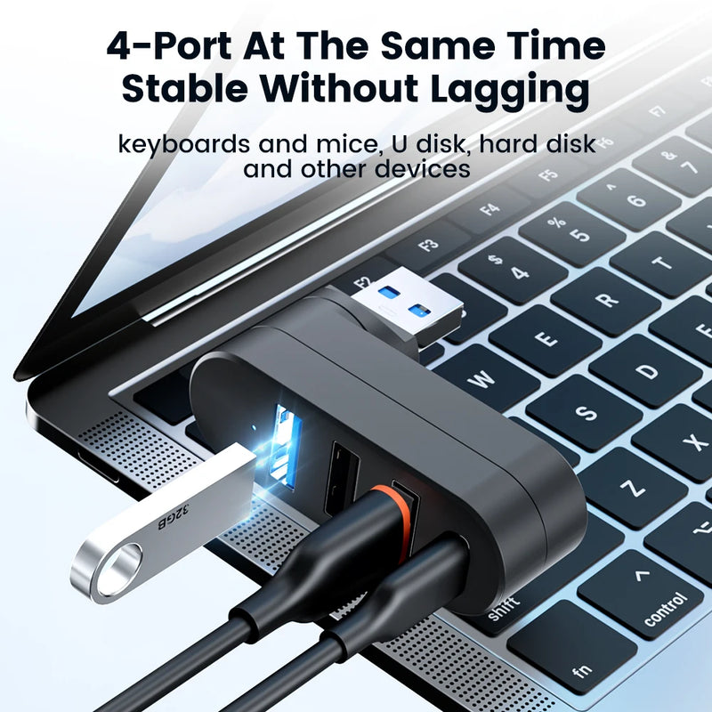 Laptop Rotatable USB Type C HUB - M.Tech Access