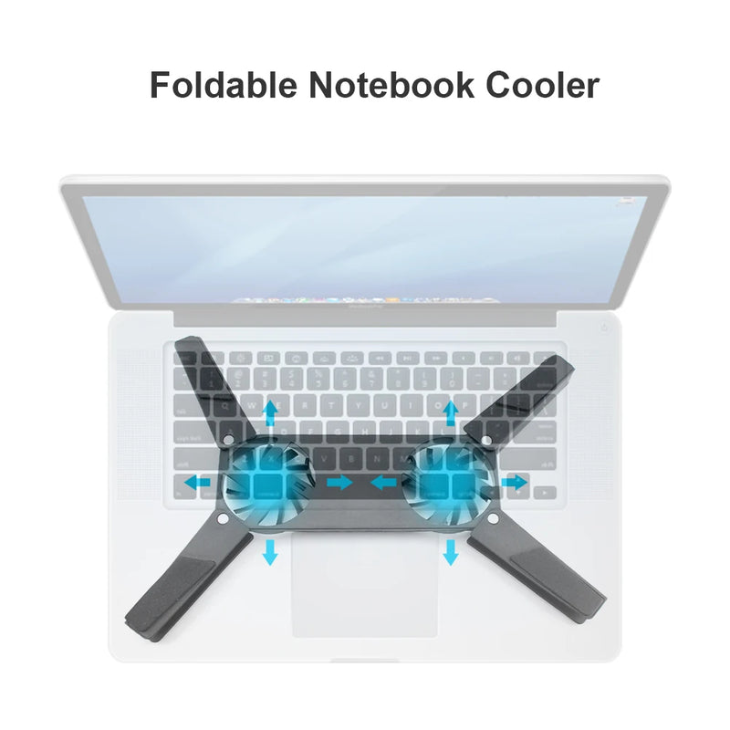 Laptop Double Fans Cooling Pad - M.Tech Access