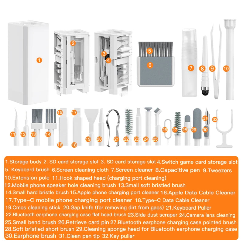 Computer Keyboard Cleaner Brush Kit - M.Tech Access