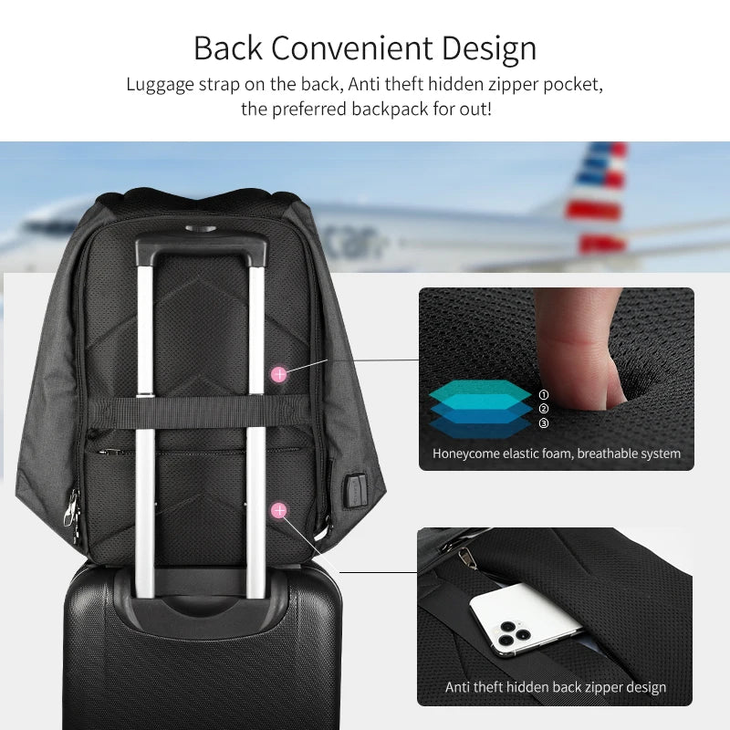 Travel Anti Theft Laptop Backpack - M.Tech Access