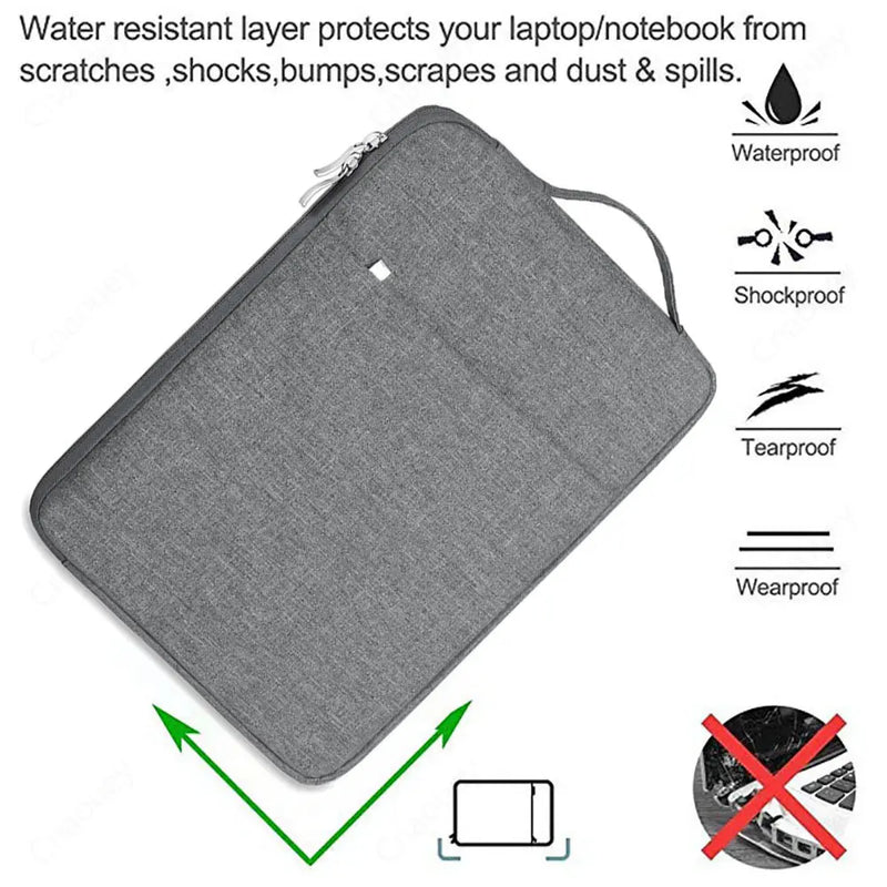 Waterproof zipper Laptop Sleeve - M.Tech Access