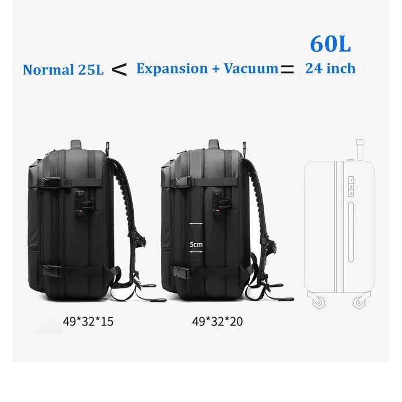 Vacuum Compression Laptop Backpack - M.Tech Access