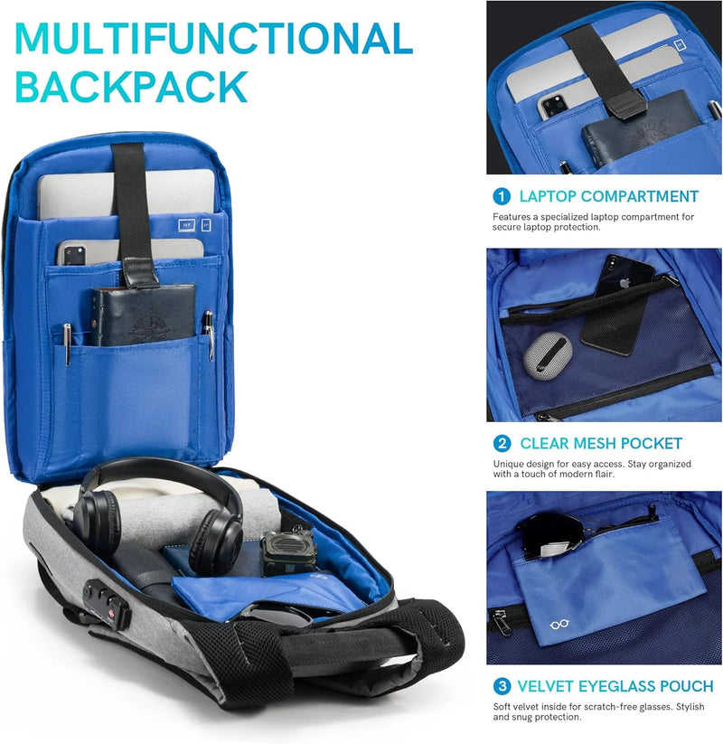 Anti-theft Laptop Backpack - M.Tech Access