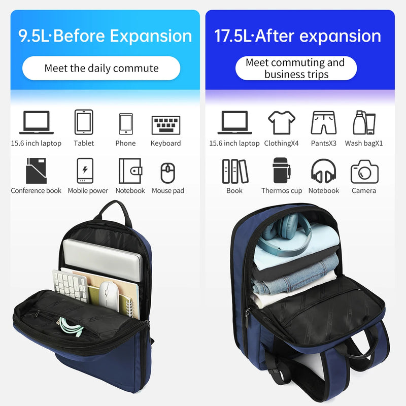 Expandable Travel Laptop Backpack - M.Tech Access